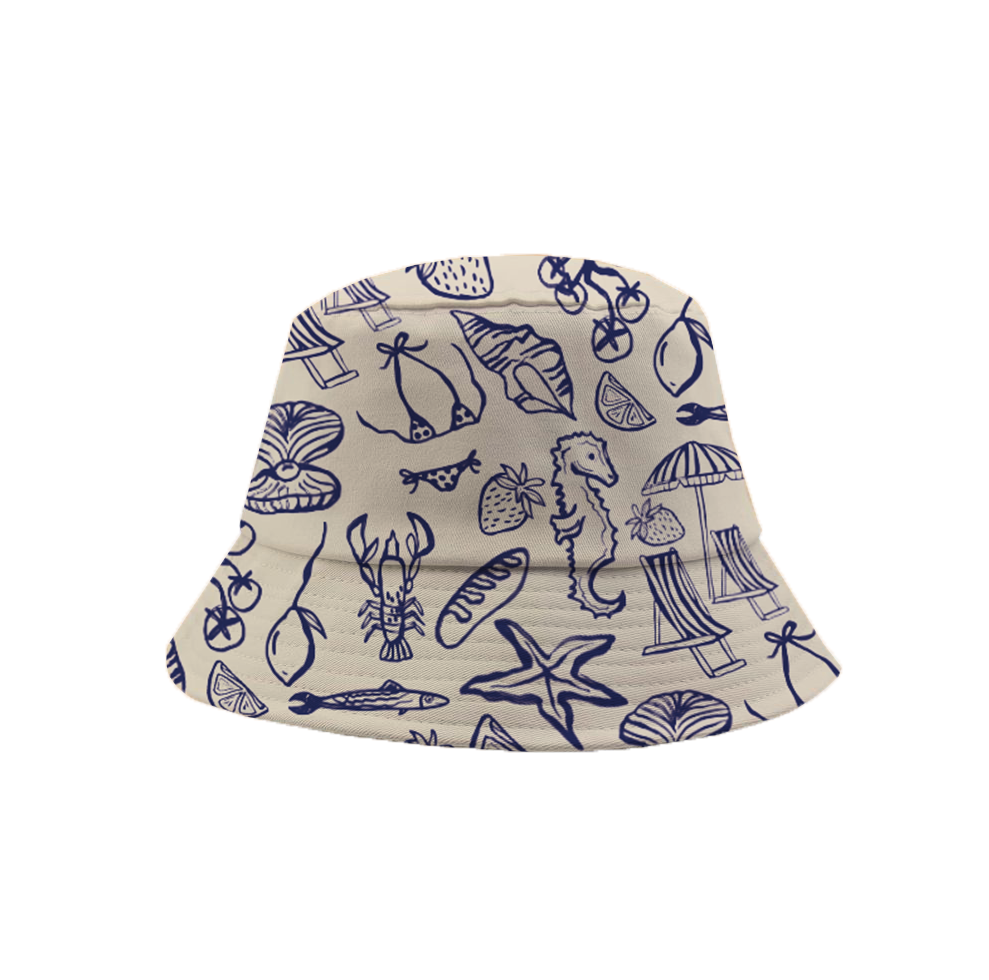 Estampado Silueta de elementos marinos