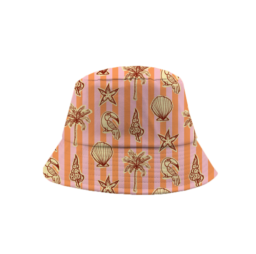 Estampado rayas y tucanes