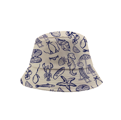 Estampado Silueta de elementos marinos